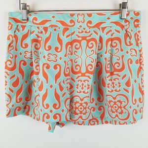 NWT Buckhead Betties Blue/Orange Shorts